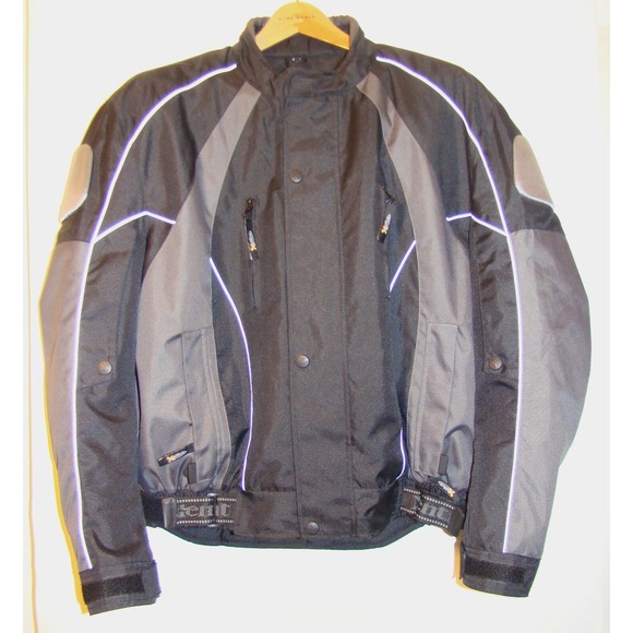 NEW! Xelement Motorcycle Jacket BIG & TALL Black/Gray Zip Out Liner SIZE 3XL  AC - Picture 13 of 15